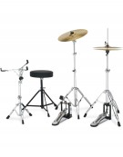 Gretsch Renegade GR801.052, 5-Piece Shell Set with Cymbals and Hardware, Grey Sparkle