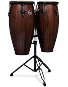 Latin Percussion LP646NY-CMW, LP801.006, City Series Conga Set, Carved Mango