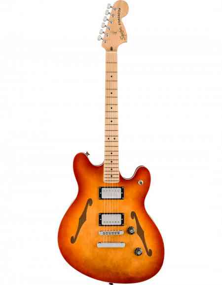 Squier Affinity Series® Starcaster® Deluxe, Maple Fingerboard, Sienna Sunburst
