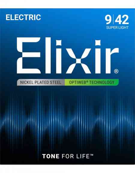 Elixir 19002 Optiweb Coated - Super Light / (.009-.042)