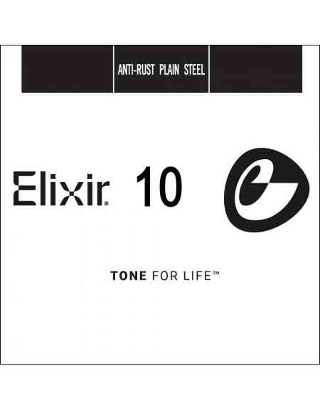 Elixir 13010, (.010) Anti-Rust Plain Steel Single String