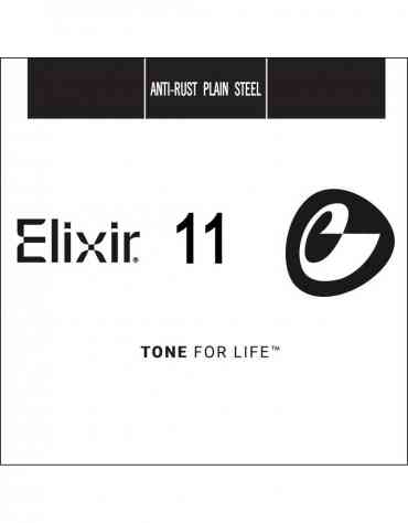 Elixir 13011, (.011) Anti-Rust Plain Steel Single String