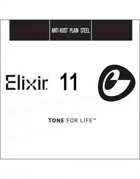 Elixir 13011, (.011) Anti-Rust Plain Steel Single String