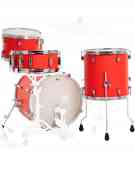 Pearl DMP984P/C899 Decade Maple, 4-Piece Shell Set, Matte Racing Red