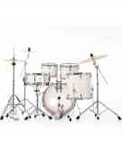 Pearl Export EXX, EXX705NNBR/C777, 5-Piece Drum Set with Hardware and Sabian SBr Cymbals Set, Slipstream White