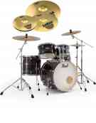 Pearl Export EXX, EXX725SNBR/C779, 5-Piece Drum Set with Hardware and Sabian SBr Cymbals Set, Metallic Amethyst Twist