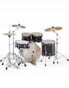 Pearl Export EXX, EXX725SNBR/C779, 5-Piece Drum Set with Hardware and Sabian SBr Cymbals Set, Metallic Amethyst Twist